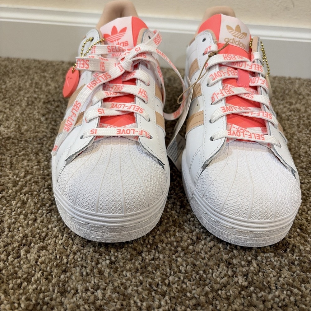 adidas Superstar Self Love Sz 8 - Coquette, Clean Streetwear, Lovecore - Picture 5 of 12